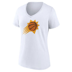 Phoenix Suns Women's Alternate Logo V-Neck T-Shirt White - NBA