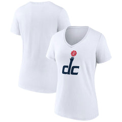 Washington Wizards Women's Alternate Logo V-Neck T-Shirt White - NBA