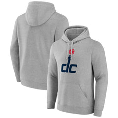 Washington Wizards Alternate Logo Pullover Hoodie Gray - NBA