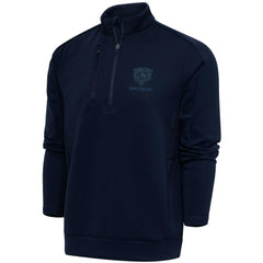 Chicago Bears Antigua Tonal Logo Generation Quarter-Zip Pullover Top Navy | NFL
