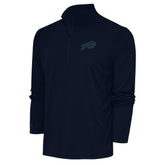 Buffalo Bills Antigua Tonal Logo Tribute Quarter-Zip Pullover Top Navy | NFL