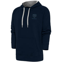 Chicago Bears Antigua Tonal Logo Victory Pullover Hoodie Navy | NFL
