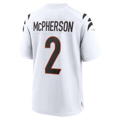 Evan McPherson Cincinnati Bengals Game Player Jersey White | Nike for Sale