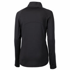 Tampa Bay Buccaneers Cutter & Buck Women's Throwback Logo Adapt Eco Knit Stretch Recycled Half-Zip Pullover Top Black | NFL