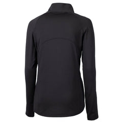 Atlanta Falcons Cutter & Buck Women's Throwback Logo Adapt Eco Knit Stretch Recycled Half-Zip Pullover Top Black | NFL