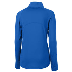 Denver Broncos Cutter & Buck Women's Throwback Logo Adapt Eco Knit Stretch Recycled Half-Zip Pullover Top Royal | NFL