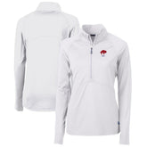 Buffalo Bills Cutter & Buck Women's Throwback Logo Adapt Eco Knit Stretch Recycled Half-Zip Pullover Top White | NFL