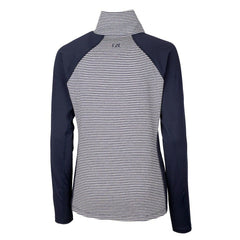 Los Angeles Chargers Cutter & Buck Women's Throwback Logo Forge Tonal Stripe Stretch Half-Zip Pullover Top Navy | NFL