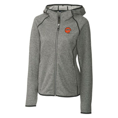 Cincinnati Bengals Cutter & Buck Women's Throwback Logo Mainsail Full-Zip Jacket Heather Gray | NFL