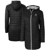 Cleveland Browns Cutter & Buck Women's Throwback Logo Rainier Primaloft Eco Full-Zip Hoodie Long Coat Black | NFL