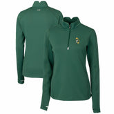 Green Bay Packers Cutter & Buck Women's Throwback Logo Traverse Stretch Quarter-Zip Pullover Top Green | NFL