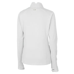 Miami Dolphins Cutter & Buck Women's Throwback Logo Traverse Stretch Quarter-Zip Pullover Top White | NFL