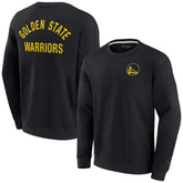 Golden State Warriors Unisex Elements Super Soft Fleece Pullover Sweatshirt Black - NBA