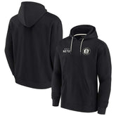 Brooklyn Nets Unisex Elements Super Soft Fleece Pullover Hoodie Black - NBA