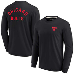 Chicago Bulls Unisex Elements Super Soft Long Sleeve T-Shirt Black - NBA