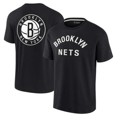 Brooklyn Nets Unisex Elements Super Soft Short Sleeve T-Shirt Black - NBA