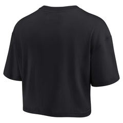 Phoenix Suns Women's Elements Super Soft Boxy Cropped T-Shirt Black - NBA