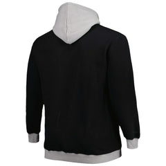 Las Vegas Raiders Big & Tall Big Face Pullover Hoodie Black/Silver | Mitchell & Ness