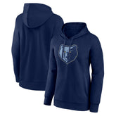 Memphis Grizzlies Women's Team Primary Logo Pullover Hoodie Navy - NBA