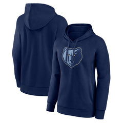 Memphis Grizzlies Women's Team Primary Logo Pullover Hoodie Navy - NBA