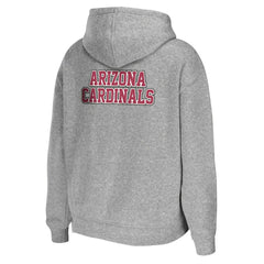 Arizona Cardinals WEAR by Erin Andrews Women's Team Full-Zip Hoodie Heathered Gray | NFL