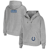 Indianapolis Colts WEAR by Erin Andrews Women's Team Full-Zip Hoodie Heathered Gray | NFL