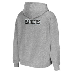 Las Vegas Raiders WEAR by Erin Andrews Women's Team Full-Zip Hoodie Heathered Gray | NFL
