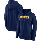 Denver Nuggets Women's Wordmark Alt Pullover Hoodie Navy - NBA
