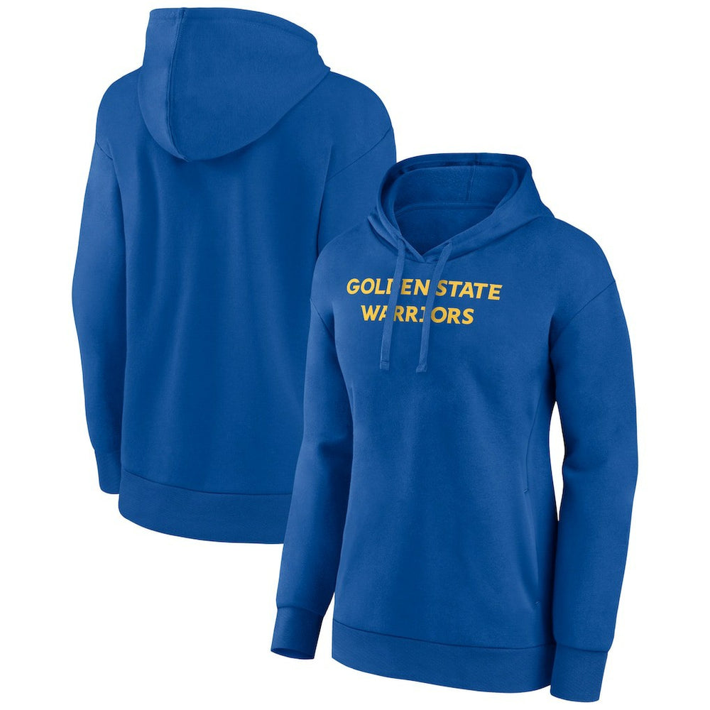 Golden State Warriors Women's Wordmark Alt Pullover Hoodie Royal - NBA