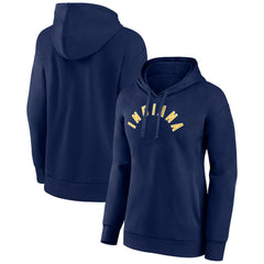 Indiana Pacers Women's Wordmark Alt Pullover Hoodie Navy - NBA