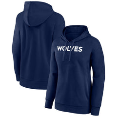 Minnesota Timberwolves Women's Wordmark Alt Pullover Hoodie Navy - NBA