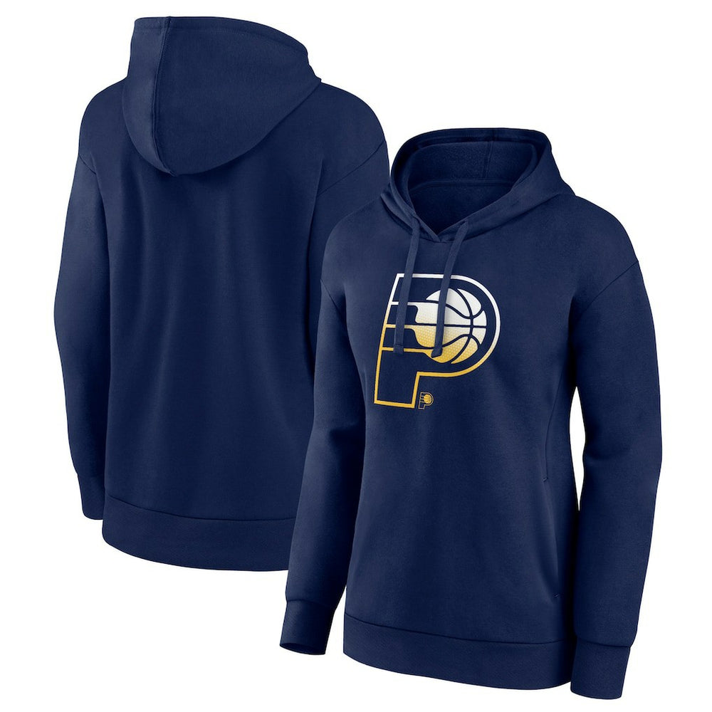 Indiana Pacers Women's Gradient Logo Pullover Hoodie Navy - NBA