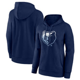 Memphis Grizzlies Women's Gradient Logo Pullover Hoodie Navy - NBA