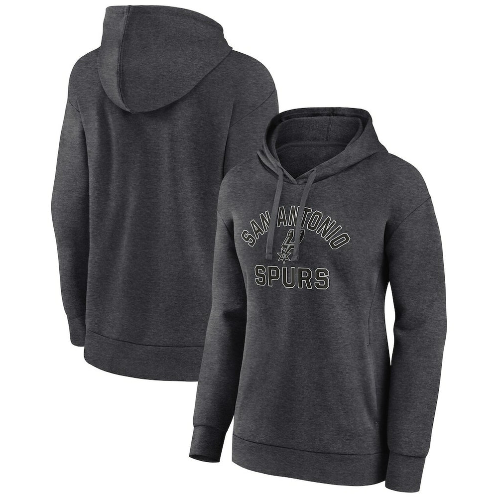 San Antonio Spurs Women's Overtime Pullover Hoodie Charcoal - NBA