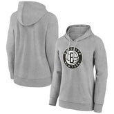 Brooklyn Nets Women's Alternate Logo Pullover Hoodie Gray - NBA