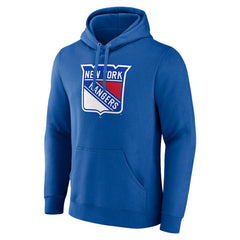 New York Rangers Fanatics Primary Logo Pullover Hoodie - Blue - NHL