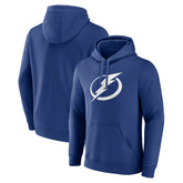 Tampa Bay Lightning Fanatics Primary Logo Pullover Hoodie - Blue - NHL