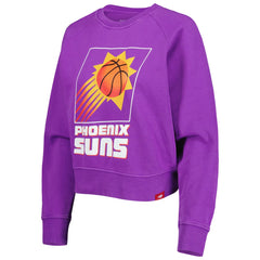 Phoenix Suns Sportiqe Women's Hardwood Classics Ashlyn Raglan Pullover Sweatshirt Purple - NBA