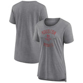Houston Rockets Women's Heritage Tri-Blend T-Shirt Heather Gray - NBA