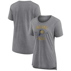 Indiana Pacers Women's Heritage Tri-Blend T-Shirt Heather Gray - NBA