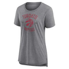 Toronto Raptors Women's Heritage Tri-Blend T-Shirt Heather Gray - NBA