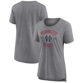 Washington Wizards Women's Heritage Tri-Blend T-Shirt Heather Gray - NBA