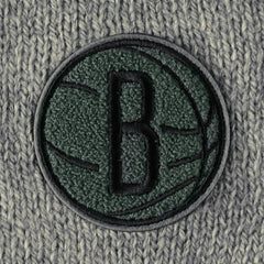 Brooklyn Nets Lusso Women's Scarletts Lantern Sleeve Tri-Blend V-Neck Pullover Sweater Gray - NBA