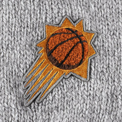 Phoenix Suns Lusso Women's Scarletts Lantern Sleeve Tri-Blend V-Neck Pullover Sweater Gray - NBA