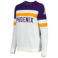 Phoenix Suns Lusso Women's Dominique Pullover Sweater Purple/Cream - NBA