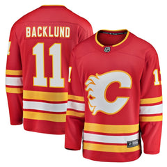 Mikael Backlund Calgary Flames Fanatics Home Breakaway Player Jersey - Red - NHL