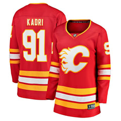 Nazem Kadri Calgary Flames Fanatics Women's Home Breakaway Player Jersey - Red - NHL