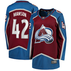 Josh Manson Colorado Avalanche Fanatics Women's Home Breakaway Player Jersey - Burgundy - NHL