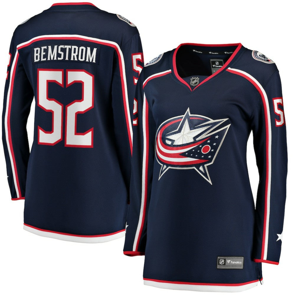 Emil Bemstrom Columbus Blue Jackets Fanatics Women's Home Breakaway Player Jersey - Navy - NHL