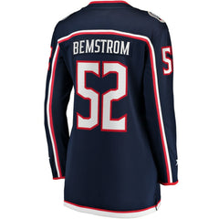 Emil Bemstrom Columbus Blue Jackets Fanatics Women's Home Breakaway Player Jersey - Navy - NHL